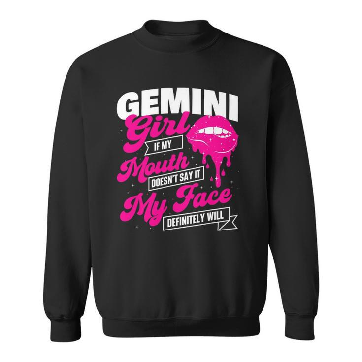 Gemini Girl - Zodiac Sign Astrology Symbol Horoscope Reader Sweatshirt