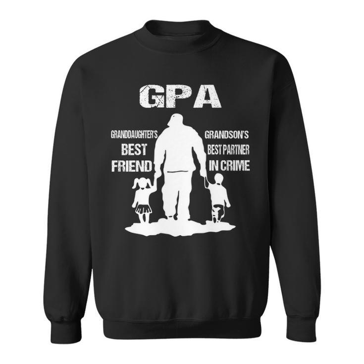 Gpa Grandpa Gift Gpa Best Friend Best Partner In Crime Sweatshirt