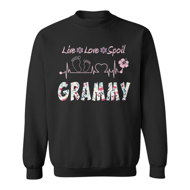 Grammy Grandma Gift   Grammy Live Love Spoil Sweatshirt