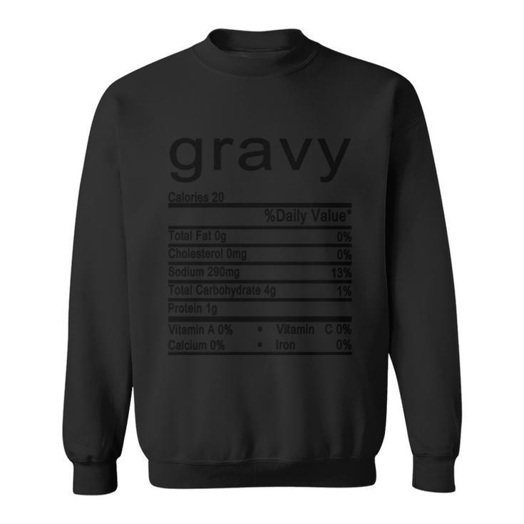 Gravy Facts Label  Sweatshirt