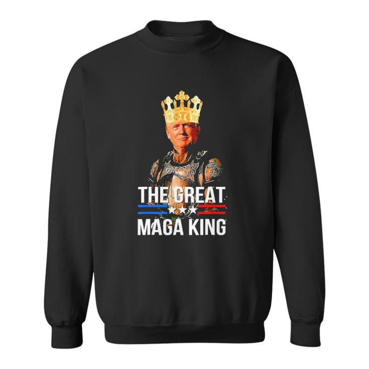 Great Maga King Trump Ultra Maga Crowd Anti Biden Ultra Maga Sweatshirt
