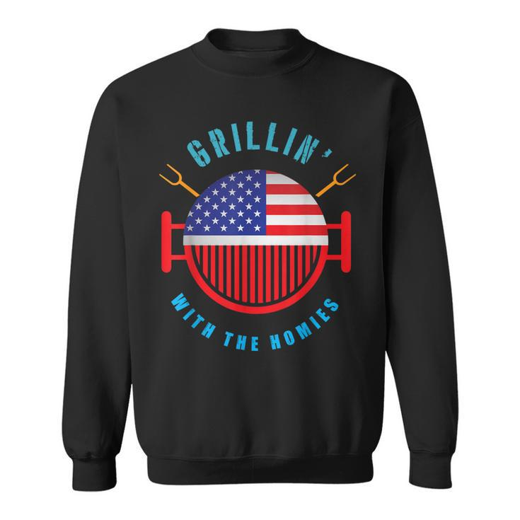 Grillin Dad Grilling4Th Of July Independence Sweatshirt