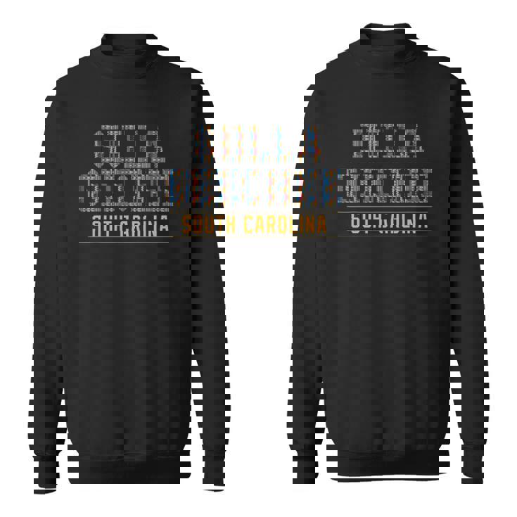 Gulla Geechee Culture South Carolina African Kente Pattern Sweatshirt