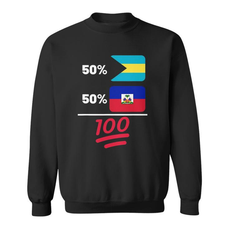 Haitian Plus Bahamian Mix Flag Heritage Sweatshirt