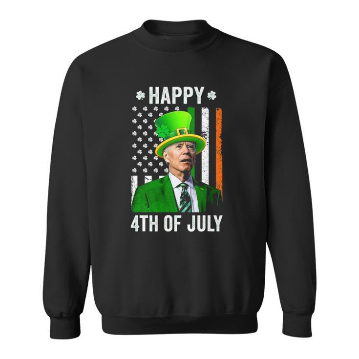Happy 4Th Of July Joe Biden St Patricks Day Leprechaun Hat Sweatshirt