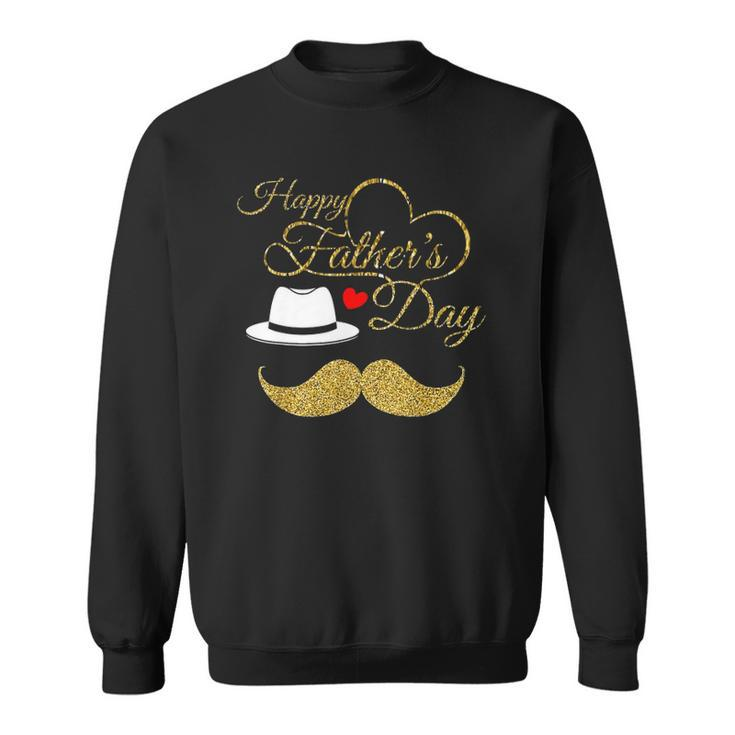 Happy Fathers Day Gold For Men Dad Love Sweatshirt