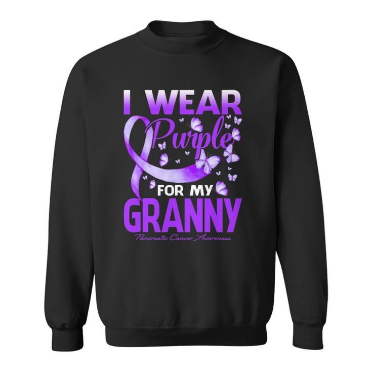I Wear Purple For My Granny Pancreatic Cancer Awareness Sweatshirt