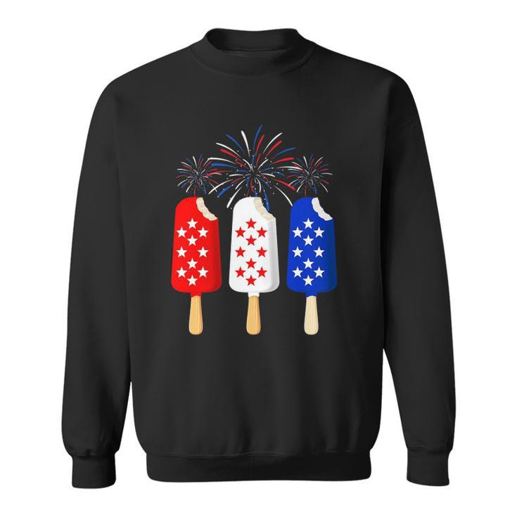 Ice Cream 4Th Of July American Flag Patriotic Men Women Sweatshirt