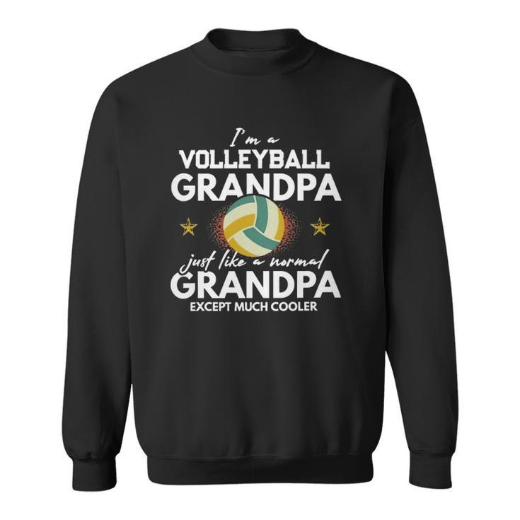 Im A Volleyball Grandpa Like Normal Grandparents Sweatshirt