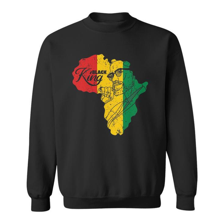 Im Black King History Patriotic African American Man Sweatshirt