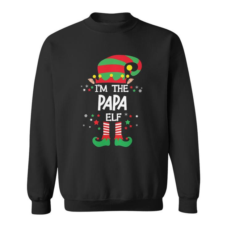 Im The Papa Elf Group Matching Christmas Pajama Sweatshirt