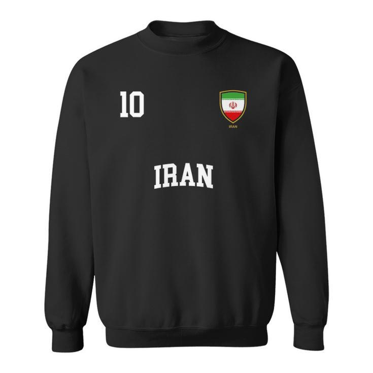 Iran 10 Iranian Flag Soccer Team Football Sweatshirt