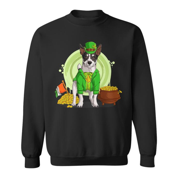 Jack Russell Dog Leprechaun Hat Funny Saint Patricks Day Sweatshirt