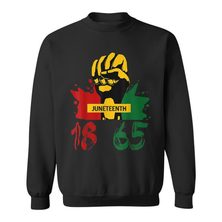 Junenth 18 65 African American Power  Sweatshirt