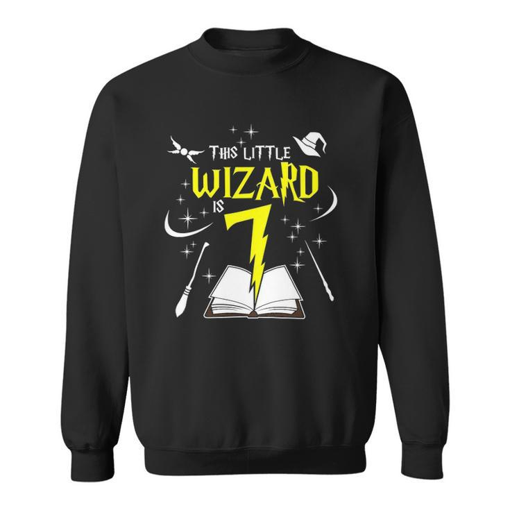 Kids 7Th Birthday Girls Wizard Magic 7 Years Old Sweatshirt