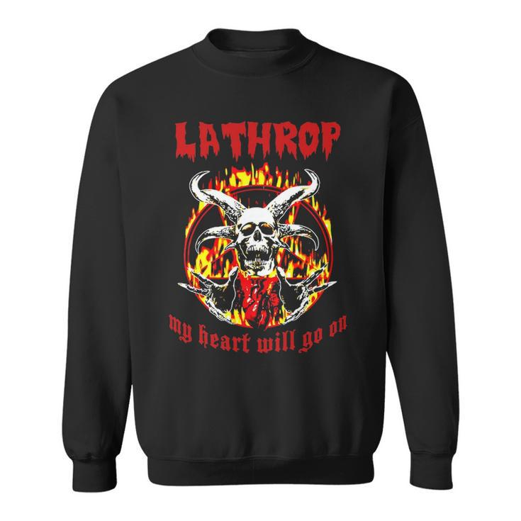 Lathrop Name Gift   Lathrop Name Halloween Gift Sweatshirt