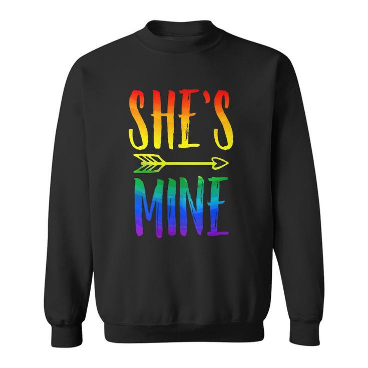 Lgbt Pride Shes Mine Im Her Lesbian Couple Matching Lover Sweatshirt