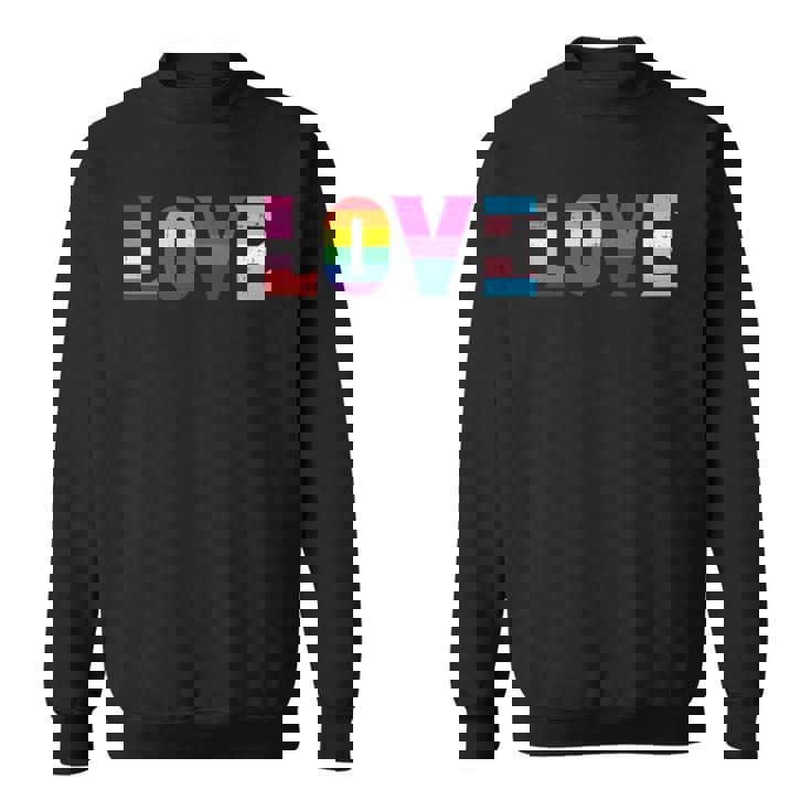 Love Lgbt Pride Ally Lesbian Gay Bisexual Transgender Ally Sweatshirt
