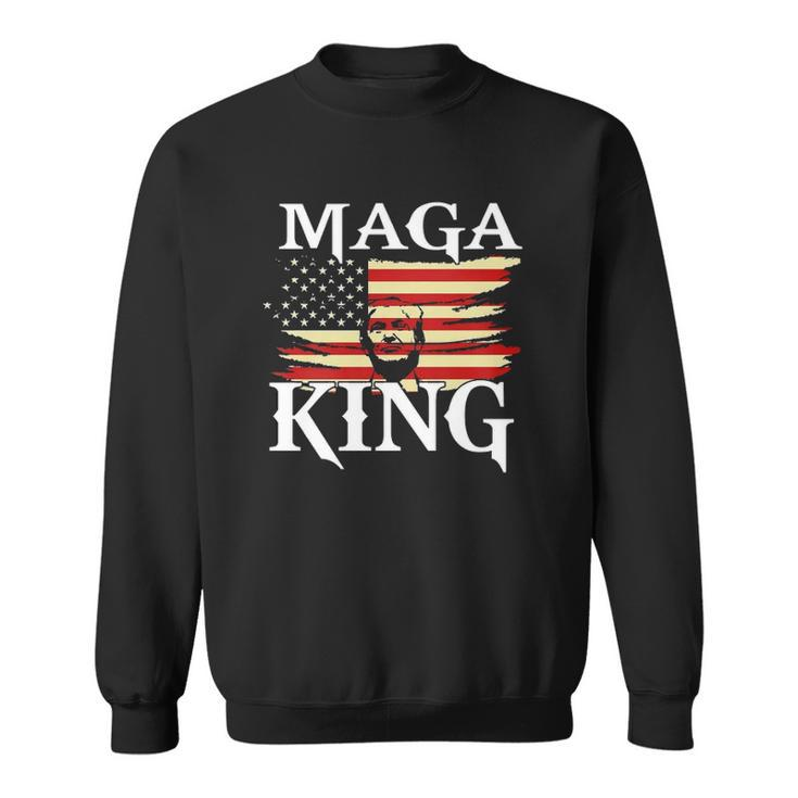 Maga King American Patriot Trump Maga King Republican Gift Sweatshirt