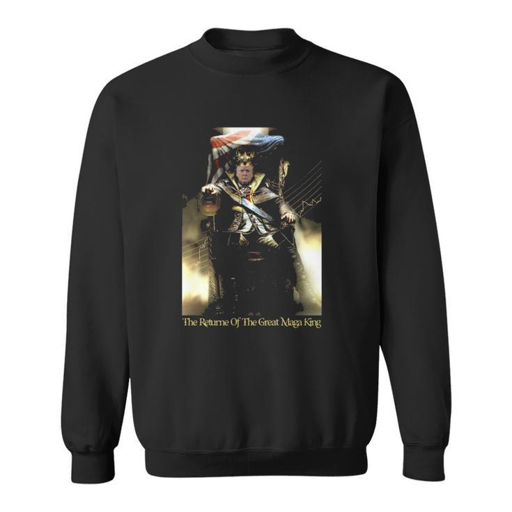 Maga King Trump The Tyranny Of King Washington The Return Of The Great Maga King Sweatshirt