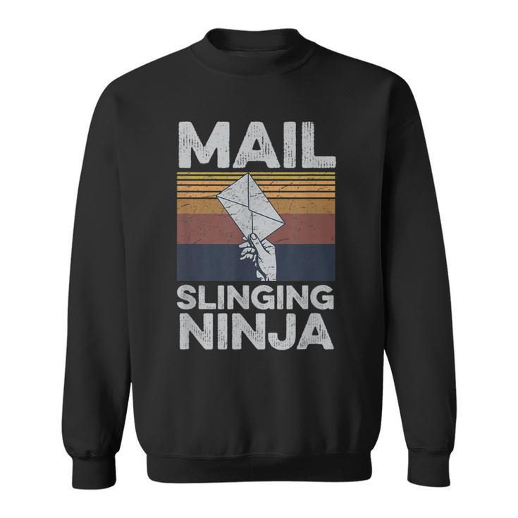 Mail Slinging Ninja Design For A Rural Carrier Sweatshirt
