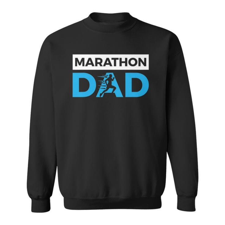 Marathon Dad Funny Sport Running Fathers Day Gift Sweatshirt