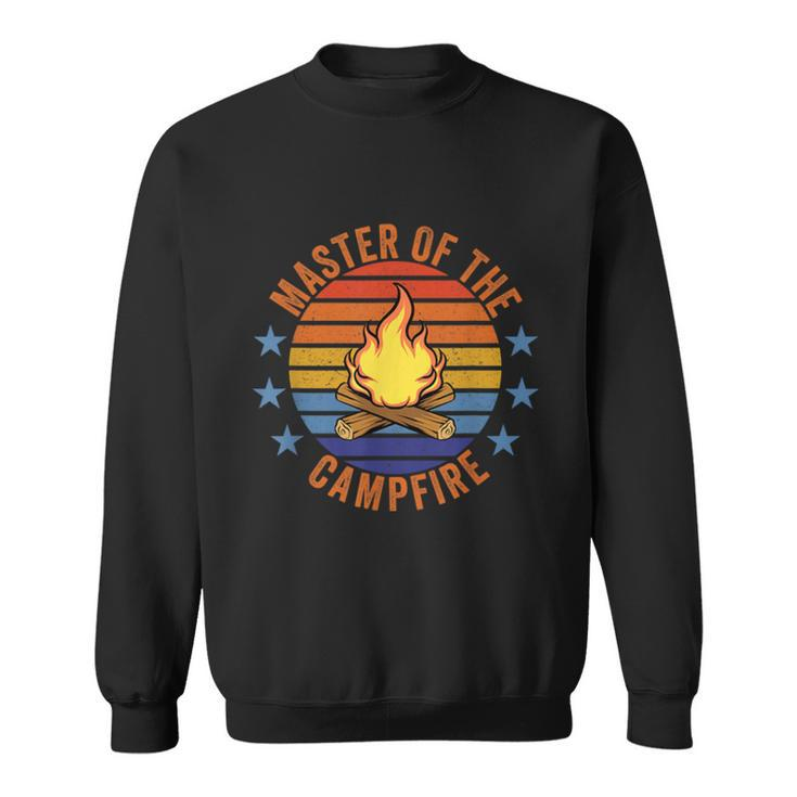 Master Of The Campfire Camping Vintage Camper Summer Retro  Sweatshirt