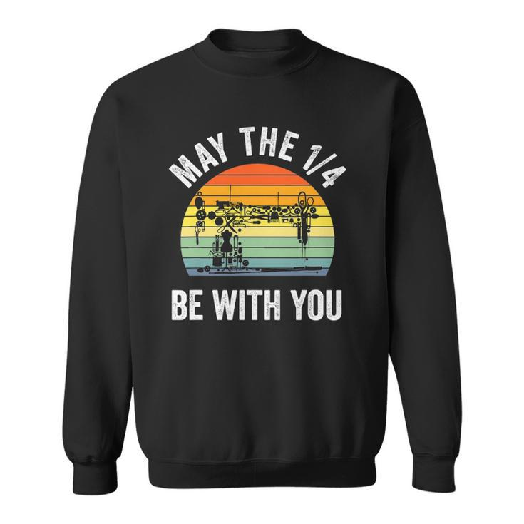 May The 14 Be With You Sewing Machine Quilting Vintage Sweatshirt