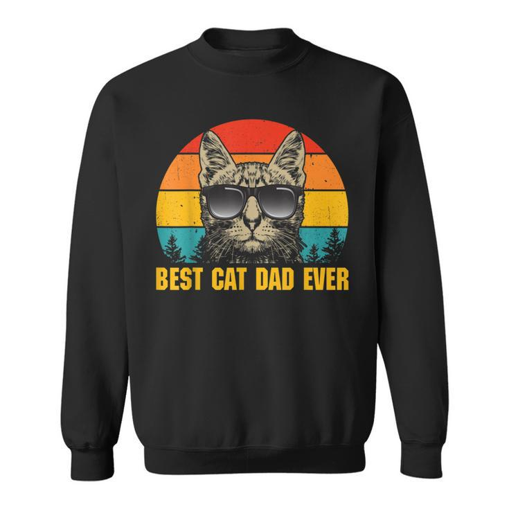 Mens Best Cat Dad Ever  For Dad On Fathers Day Cat Daddy  Sweatshirt