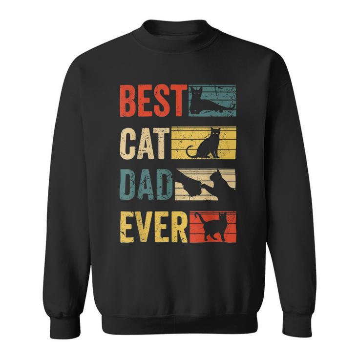 Mens Best Cat Dad Ever Funny Fathers Day Gifts  461 Trending Shirt Sweatshirt