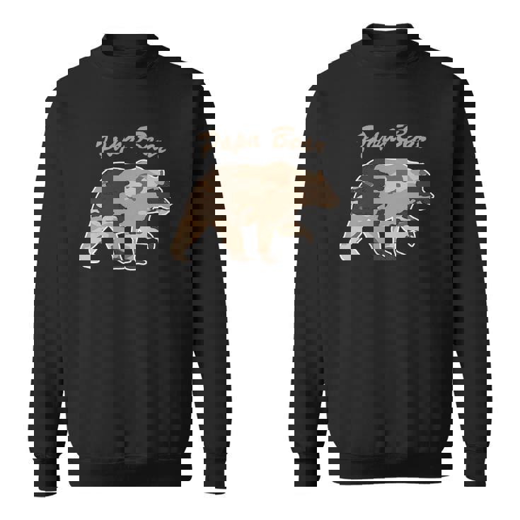 Mens Camouflage Daddy Bear Family Camo Hunting - Papa Bear Sweatshirt