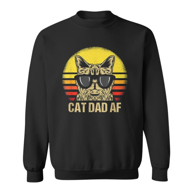 Mens Cat Dad Af Fathers Day Cat Daddy Sweatshirt