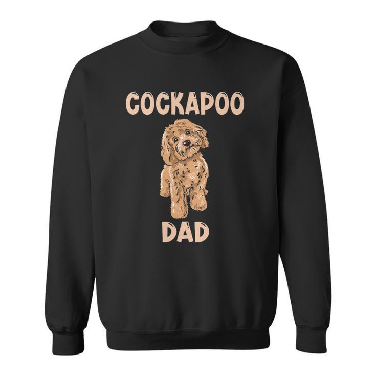 Mens Cute Cockapoo Dog Illustration Cockapoo Dad Owner Love Sweatshirt