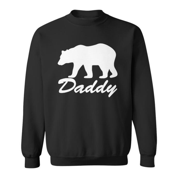 Mens Daddy Bear Distressed Graphic Raglan Baseball Tee Sweatshirt