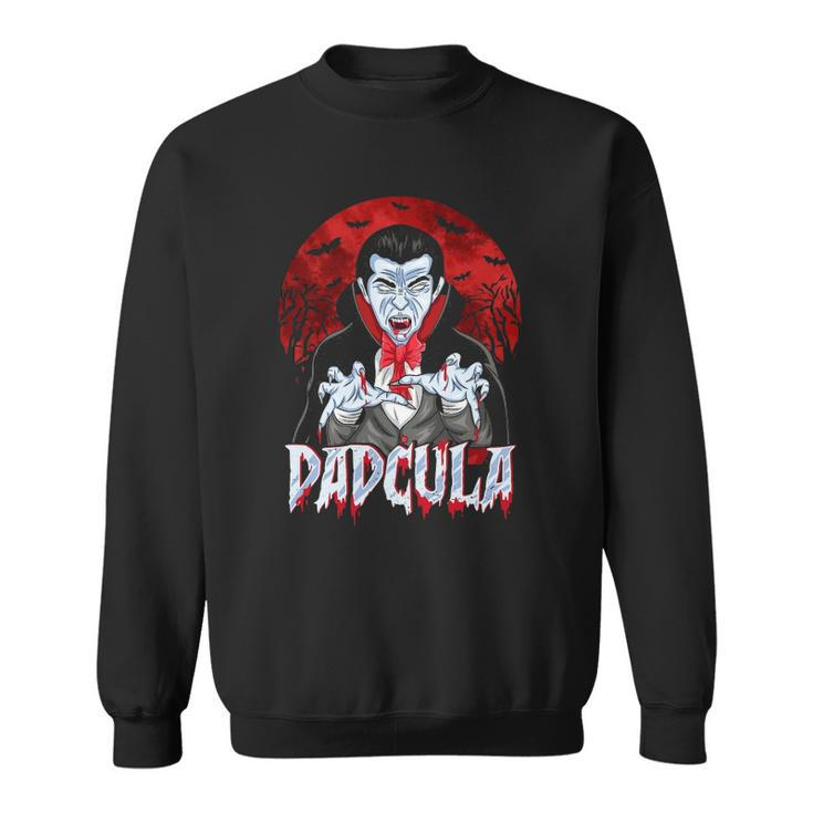 Mens Funny Halloween Dad Dracula Costume Dadcula Sweatshirt