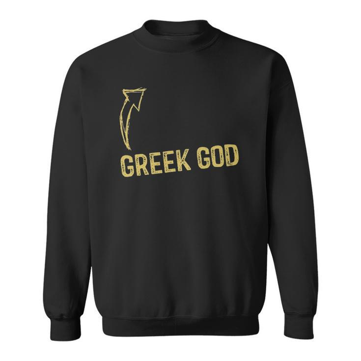 Mens Greek God Halloween Costume Funny Adult Humor Sweatshirt