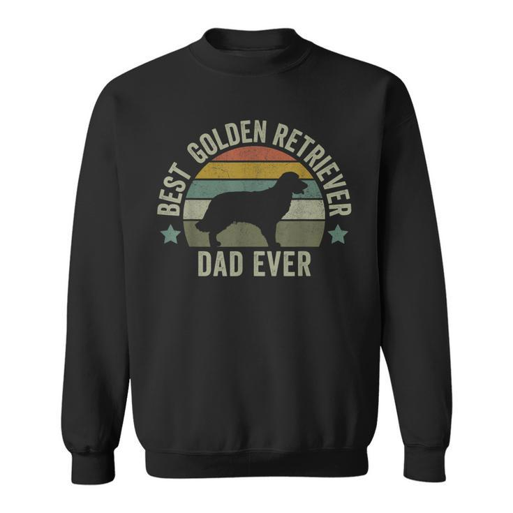 Mens Mens Golden Retriever Dad Dog  Funny Fathers Day Doggy Sweatshirt