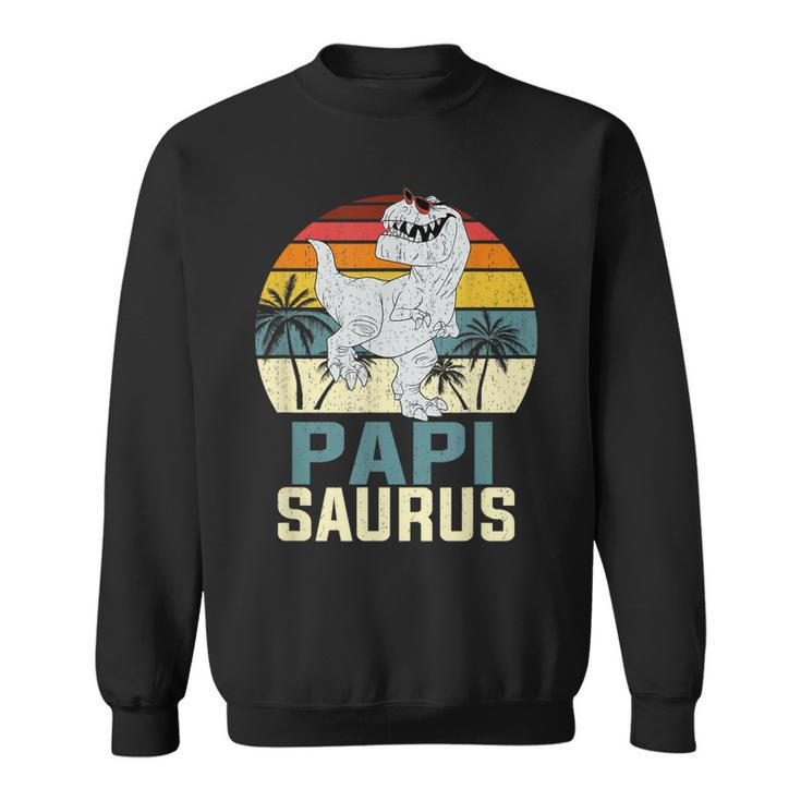 Mens Papisaurus T Rex Dinosaur Papi Saurus Family Matching  V2 Sweatshirt