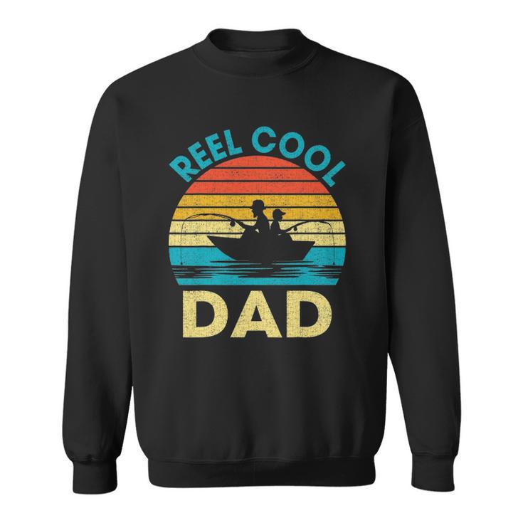 Mens Reel Cool Dad Fathers Day Gift For Fishing Dad Grandpa Sweatshirt