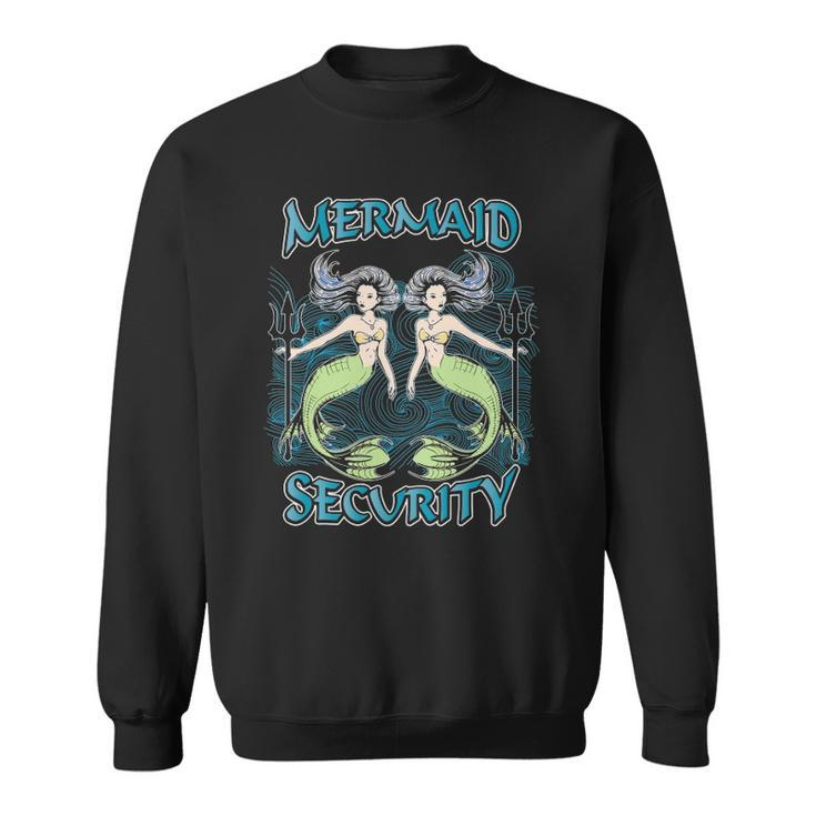 Mermaid Security  Merman Swimming Gift Sweatshirt