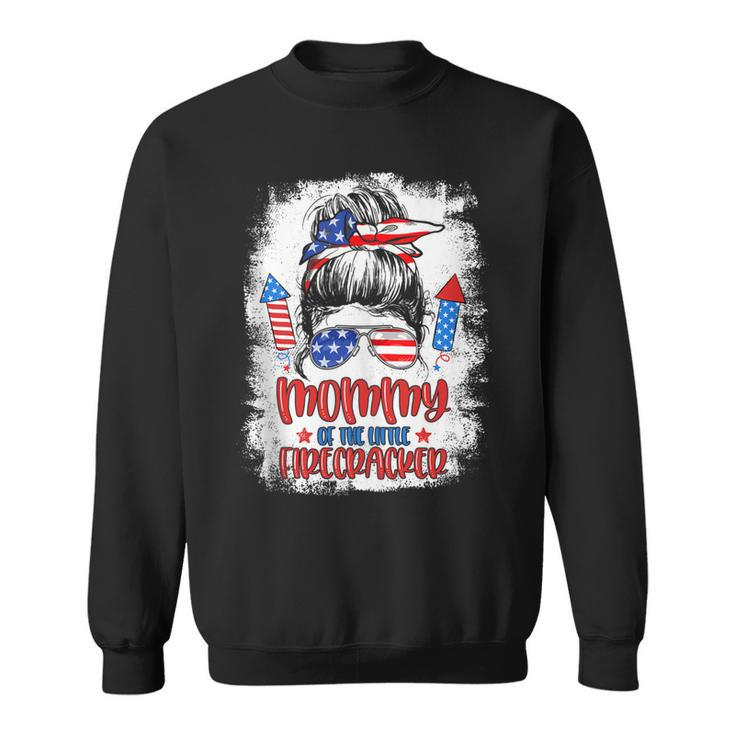Mommy Of The Little Firecracker 4Th Of July Birthday For Mom  Sweatshirt