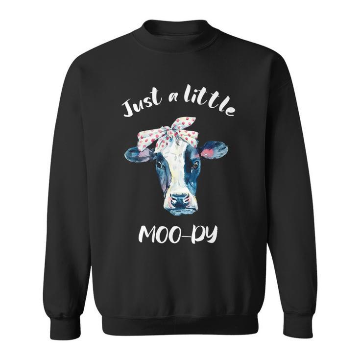 Moody Cow Lovers Farm Clothes Cowgirl Sweatshirt