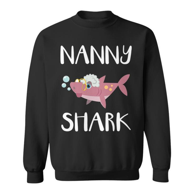 Nanny Grandma Gift   Nanny Shark V2 Sweatshirt