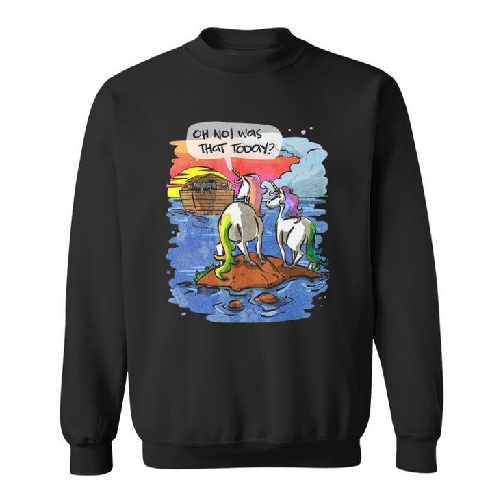 Noah Guy Unicorn Noahs Ark Gift For Girls And Adults Sweatshirt