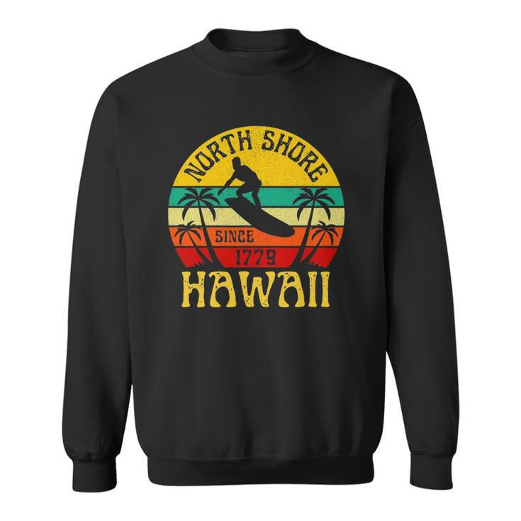 North Shore Beach Hawaii Surfing Surfer Ocean Vintage Sweatshirt