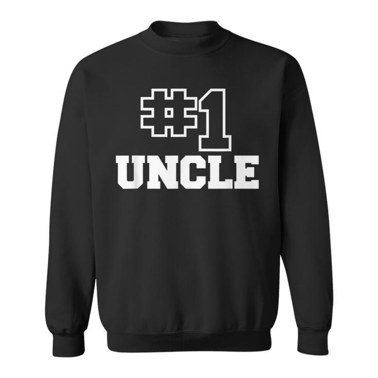 Number One Uncle No 1 Best Bro Sibling Mens Sweatshirt