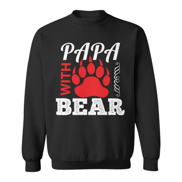 Papa With Bear Fathers Day T-Shirt Sweatshirt