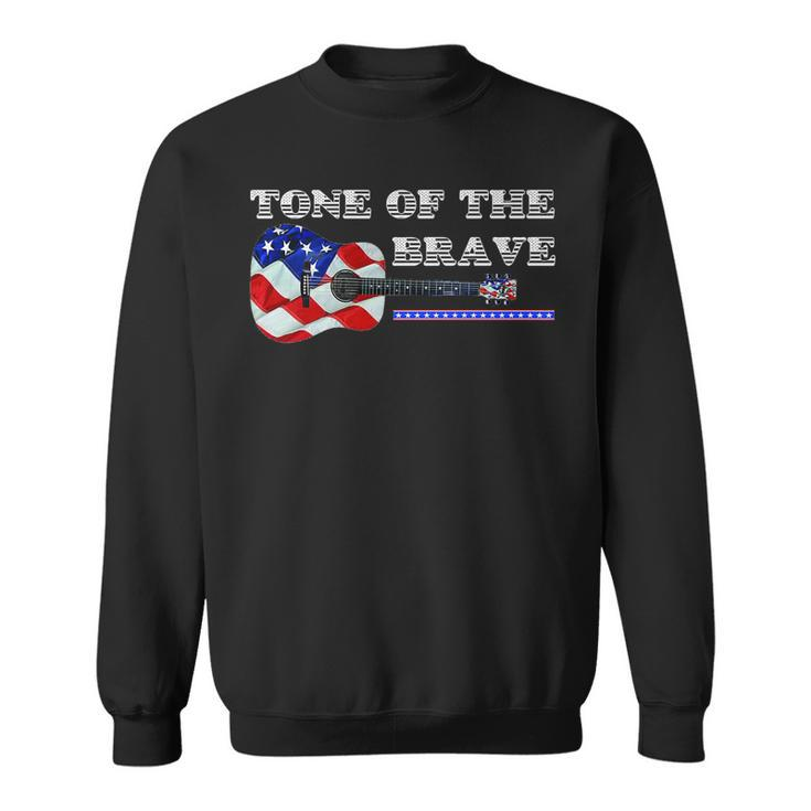Patriotic Guitar  - Tone Of The Brave   Sweatshirt