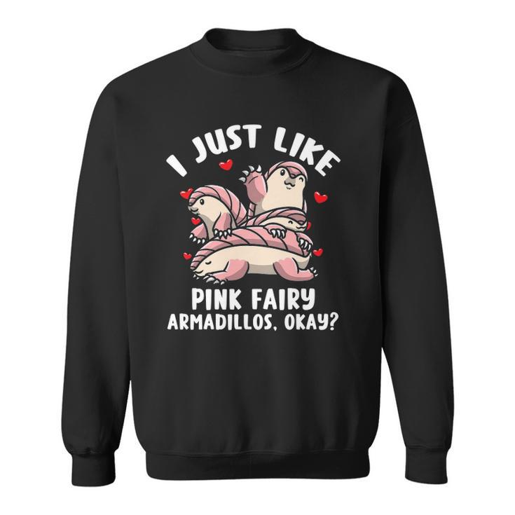 Pink Fairy Armadillo Pichiciego Funny Armadillo Sweatshirt
