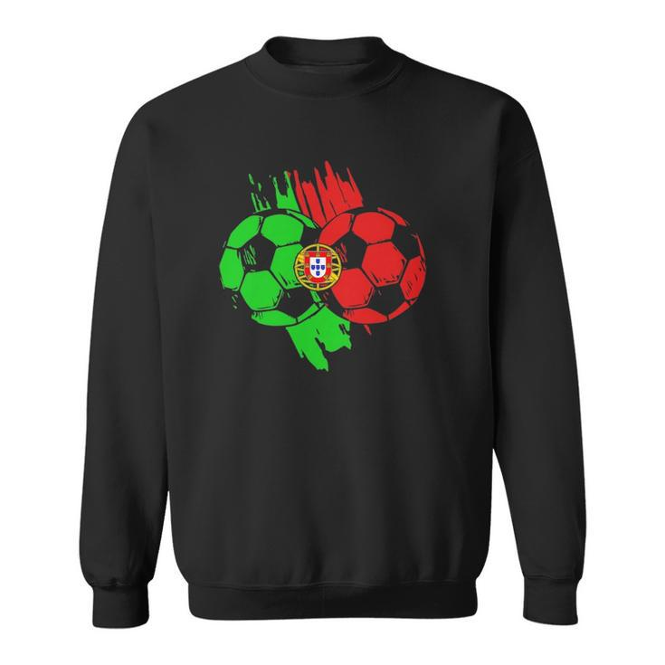Portugal Football Ball Portuguese Soccer Team Sweatshirt